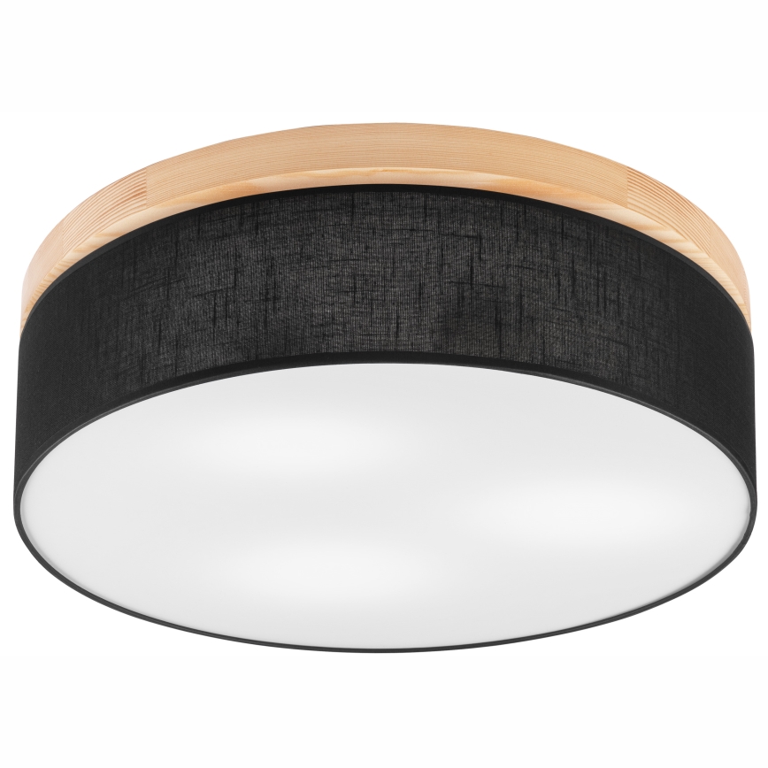 Brilagi - Lampa sufitowa LED BELLADONNA 3xE27/15W/230V śr. 50 cm czarna/sosna
