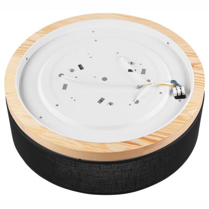 Brilagi - Lampa sufitowa LED BELLADONNA 3xE27/15W/230V śr. 50 cm czarna/sosna