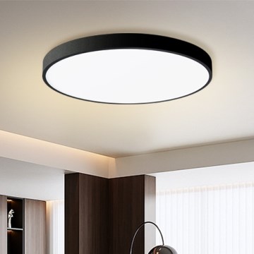 Brilagi - LED Sufitowa lampa POOL LED/100W/230V 3000/4500/6000K Ø 80 cm czarna
