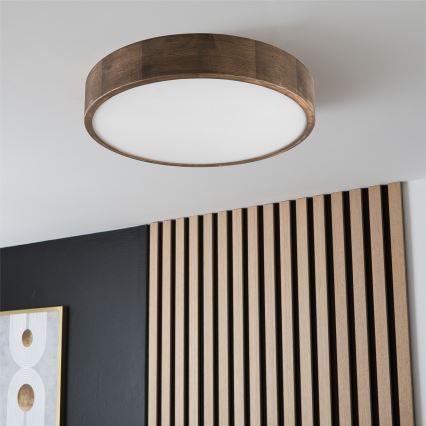 Brilagi - LED Lampa sufitowa CARVALHO 3xE27/60W/230V dąb orzech średnica 47 cm