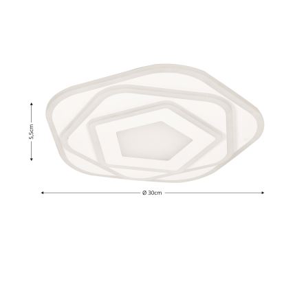 Brilagi - LED Regulowane oświetlenie sufitowe MODERN MINI LED/53W/230V 3000/4000/6000K śr. 30 cm + pilot do zdalnego sterowania
