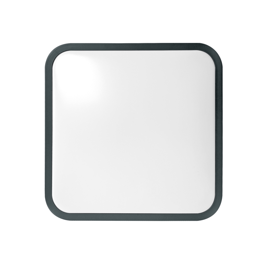 Brilagi - LED plafon łazienkowy z czujnikiem ZENNA LED/24W/230V 34,5x34,5 cm IP44 antracyt + zdalne sterowanie