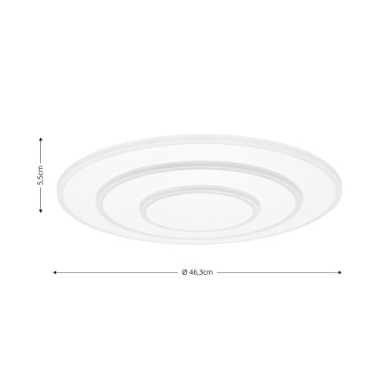 Brilagi - LED regulowane oświetlenie sufitowe MODERN LED/58W/230V 2700-6500K śr. 46,3 cm + pilot zdalnego sterowania