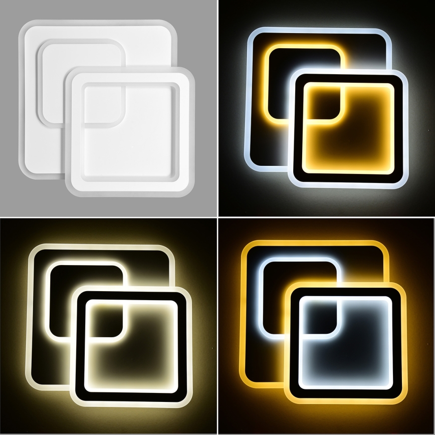 Brilagi - LED Regulowane oświetlenie sufitowe MODERN LED/80W/230V 2700-6500K 52,5x52,5 cm + pilot zdalnego sterowania