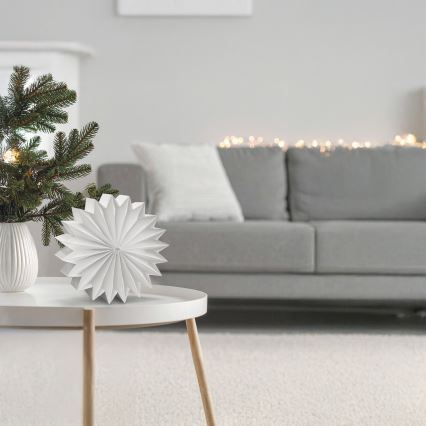 Brilagi - LED świąteczna dekoracja LED/2xAA 30 cm śnieżynka