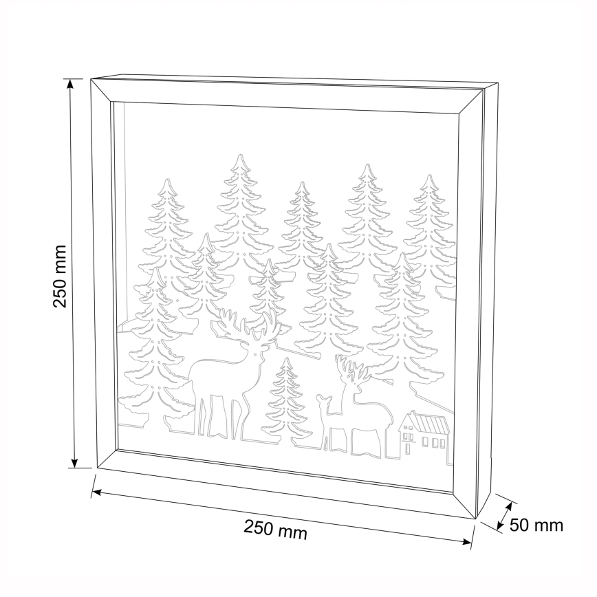 BRILAGI - LED Świąteczna dekoracja LED/2xAA