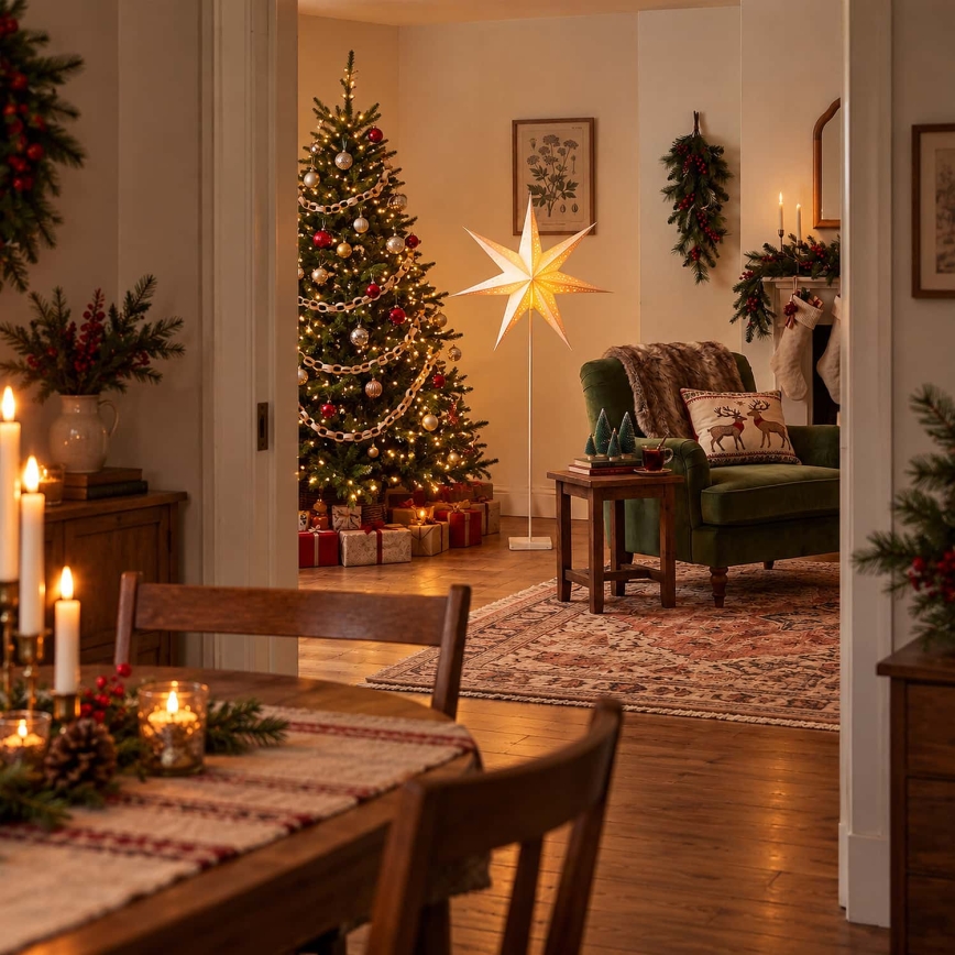 BRILAGI - LED Świąteczna dekoracja LED/3xAA 60 cm gwiazda