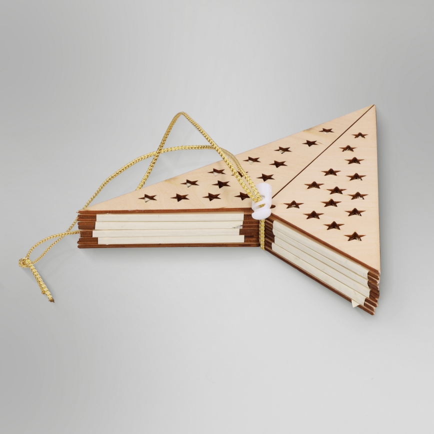 Brilagi - LED świąteczna dekoracja LED/3xAA 62x40 cm gwiazda