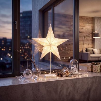 BRILAGI - LED świąteczna dekoracja LED/3xAA 70x60 cm gwiazda