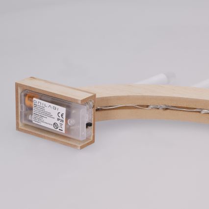 BRILAGI - LED Świąteczny świecznik 7xLED/2xAA beżowy/biały