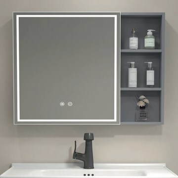 BRILAGI - LED szafka łazienkowa z lustrem i podświetleniem NOTO SINGLE 78x65 cm
