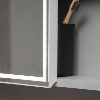 BRILAGI - LED szafka łazienkowa z lustrem i podświetleniem NOTO SINGLE 78x65 cm