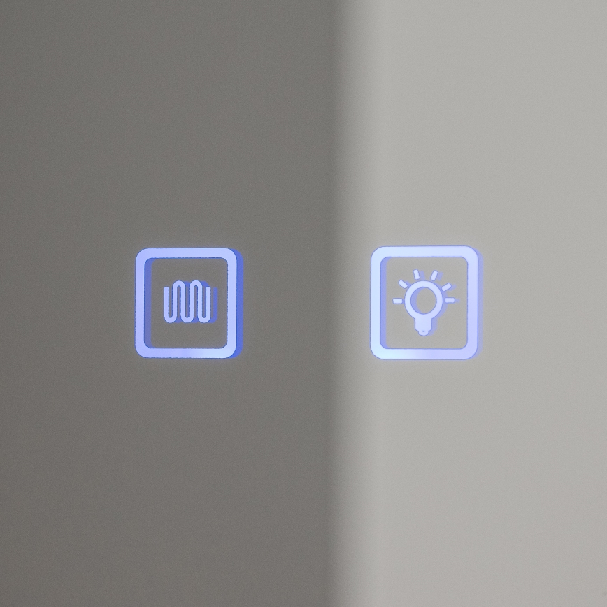 BRILAGI - LED szafka łazienkowa z lustrem i podświetleniem TRABIA DOUBLE 60x70 cm