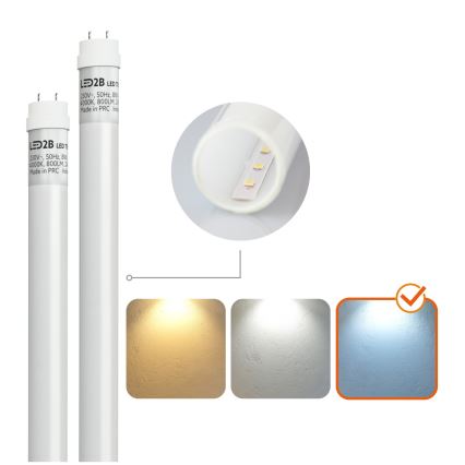 BRILAGI - Oprawa świetlówkowa LED OPTIMA T8, pyłoszczelna, do zastosowań technicznych, 2xG13/18W/230V, 6500K, IP65, 128 cm