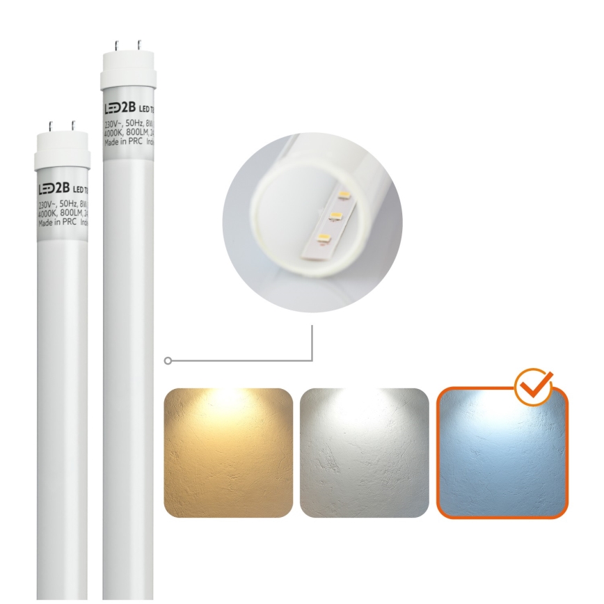 BRILAGI - Oprawa świetlówkowa LED OPTIMA T8, pyłoszczelna, do zastosowań technicznych, 2xG13/18W/230V, 6500K, IP65, 128 cm