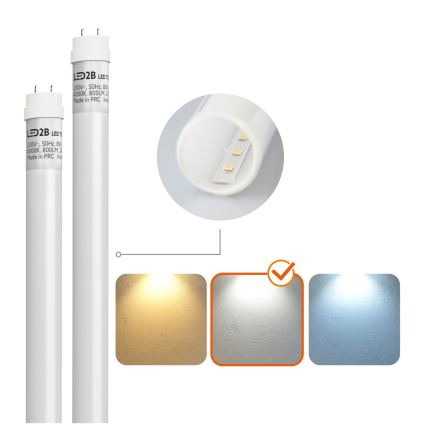 Brilagi - oprawa świetlówkowa LED OPTIMA T8, techniczna, pyłoszczelna, 2xG13/18W/230V, 4000K, IP65, 128 cm