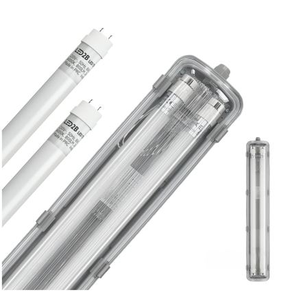 BRILAGI - Techniczna, pyłoszczelna oprawa świetlówkowa LED OPTIMA T8 2xG13/9W/230V 4000K IP65 67,5 cm