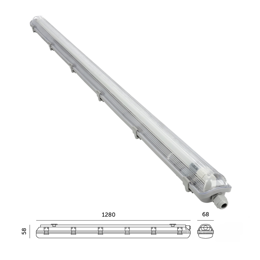 Brilagi - LED Techniczna oprawa świetlówkowa OPTIMA T8 1xG13/18W/230V 4000K IP65 128 cm