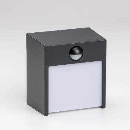 Brilagi - LED zewnętrzna lampa ścienna z czujnikiem TERNI LED/12W/230V czarna IP44