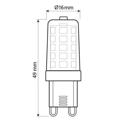 Brilagi - LED Żarówka G9/4W/230V 3000K