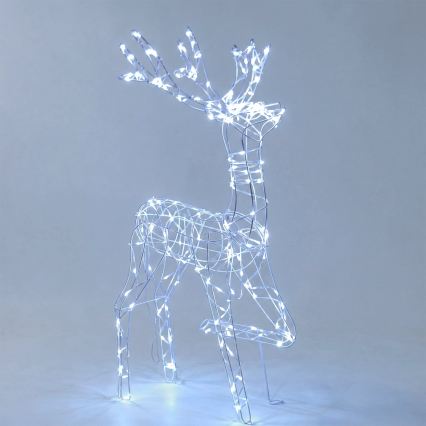 BRILAGI - LED Zewnętrzna dekoracja bożonarodzeniowa LED/3,6W/8 funkcji 150 cm IP44 renifer zimnobiały