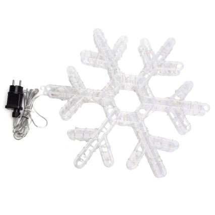 BRILAGI - LED Zewnętrzna świąteczna dekoracja LED/6W/8 funkcji 43 cm IP44 ciepła biała śnieżynka