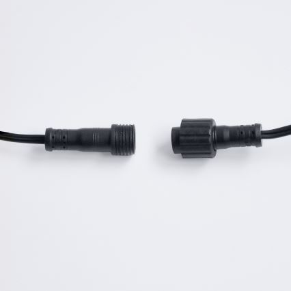 Brilagi - LED zewnętrzny łańcuch dekoracyjny GIRLANDA 10xE12/0,6W/230V 8m czarny IP44 ciepłe białe światło