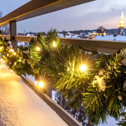 Brilagi - LED zewnętrzna girlanda świąteczna, 80 diod LED, 230 V, 500 cm, IP44