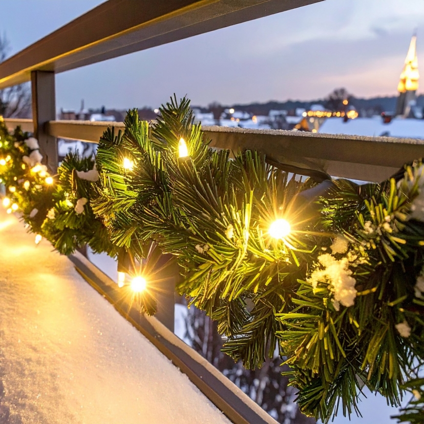 Brilagi - LED zewnętrzna girlanda świąteczna, 80 diod LED, 230 V, 500 cm, IP44