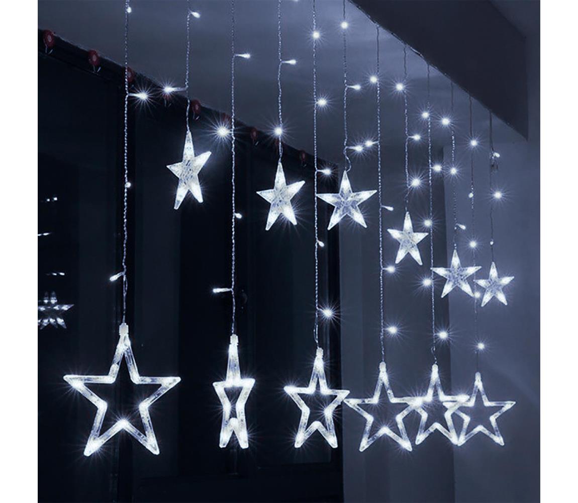 Brilagi - LED Zewnętrzna kurtyna bożonardzeniowa 77xLED/3xAA/USB 1,8m IP44 zimna biel