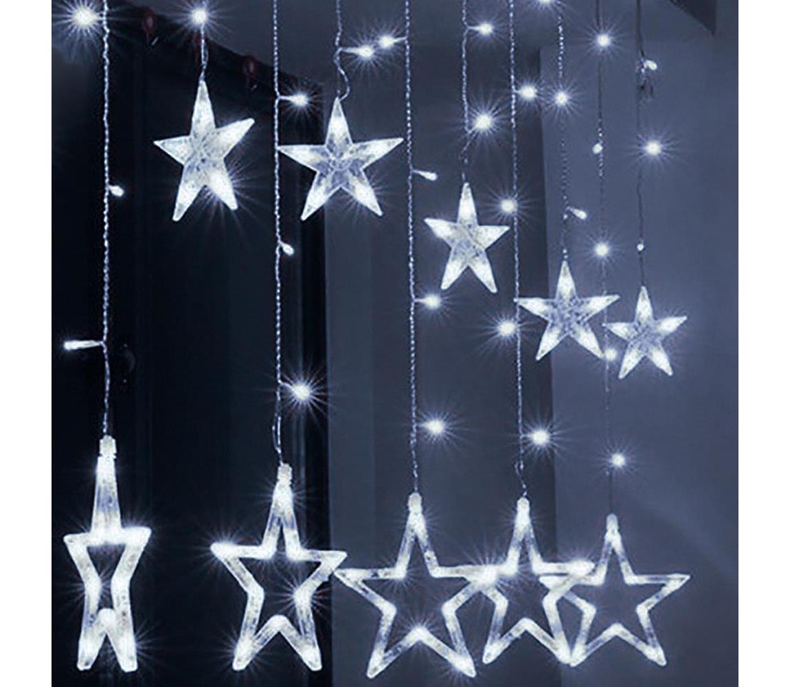 Brilagi - LED Zewnętrzna kurtyna bożonarodzeniowa 123xLED/3xAA/USB 3m IP44 zimna biel