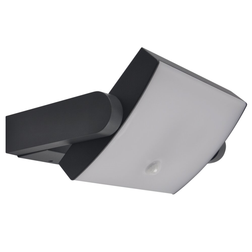Brilagi - LED zewnętrzny kinkiet z czujnikiem ANKLE LED/18W/230V 3000K IP65 antracyt