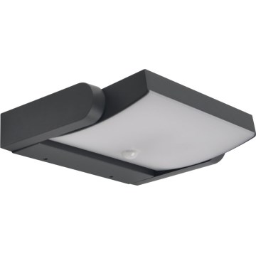 Brilagi - LED zewnętrzna lampa ścienna z czujnikiem ANKLE LED/18W/230V 4000K IP65 antracyt