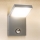 Brilagi - LED Zewnętrzna lampa ścienna z czujnikiem RIANO LED/8W/230V srebrna IP65