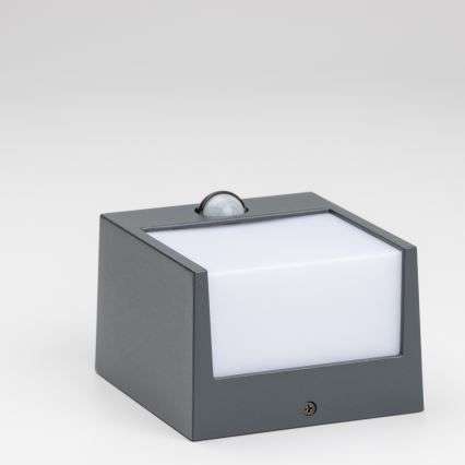 Brilagi - LED zewnętrzna lampa ścienna z czujnikiem TERNI LED/12W/230V antracyt IP44