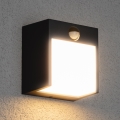 Brilagi - LED zewnętrzna lampa ścienna z czujnikiem TERNI LED/12W/230V antracyt IP44
