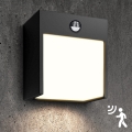 Brilagi - LED zewnętrzna lampa ścienna z czujnikiem TERNI LED/12W/230V czarna IP44