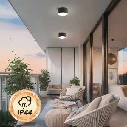 BRILAGI - LED Zewnętrzna lampa sufitowa FORIS LED/14W/230V śr. 12 cm czarna IP44