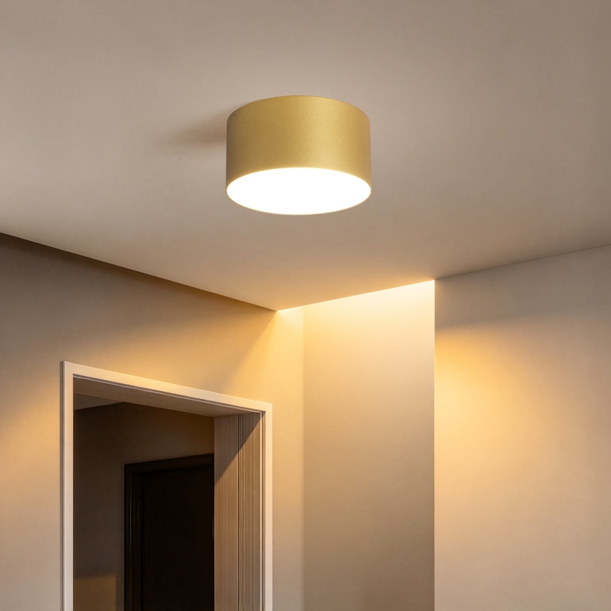 BRILAGI - LED Zewnętrzna lampa sufitowa FORIS LED/14W/230V śr. 12 cm złota IP44