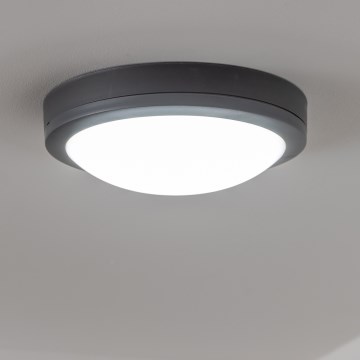 Brilagi - LED zewnętrzna lampa sufitowa LED/20W/230V śr. 23 cm IP54 antracyt