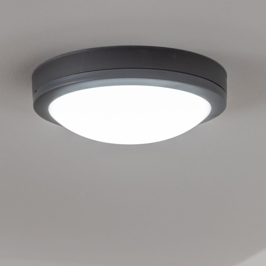 Brilagi - LED zewnętrzna lampa sufitowa LED/20W/230V śr. 23 cm IP54 antracyt
