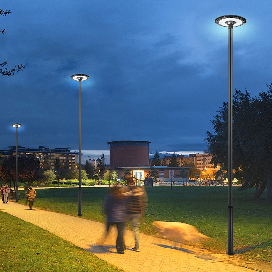 BRILAGI - zewnętrzna lampa uliczna LED ze słupem 5 m URBANSPARK LED/120W/230V czarna IP65