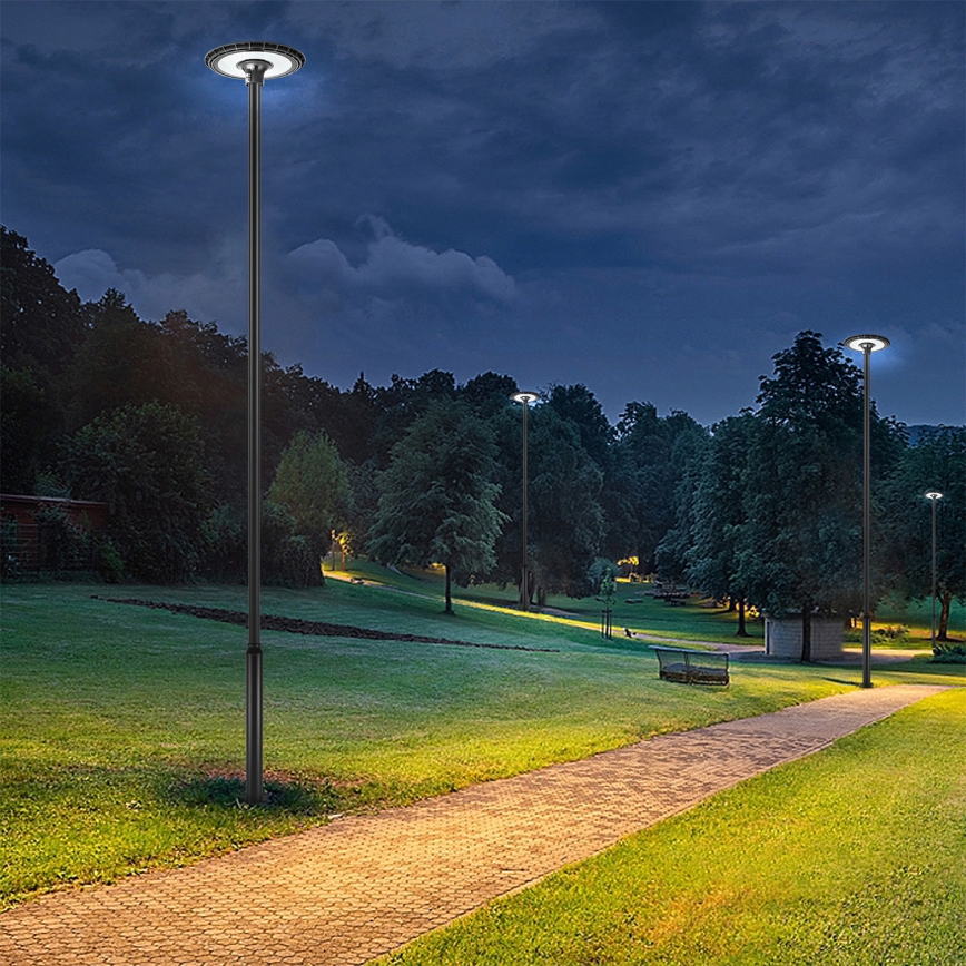BRILAGI - zewnętrzna lampa uliczna LED ze słupem 5 m URBANSPARK LED/120W/230V czarna IP65