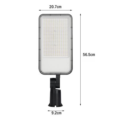 Brilagi - Lampa uliczna LED z przegubem URBANLIGHT LED/200W/230V czarna IP65