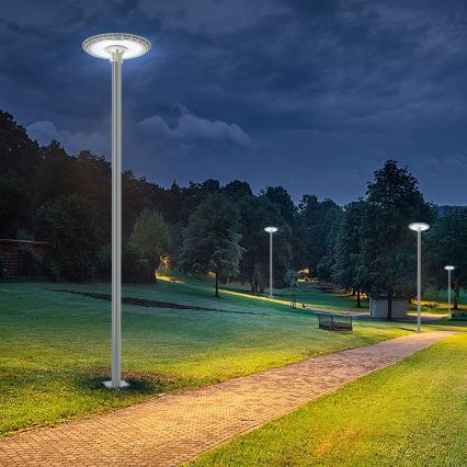 BRILAGI - LED zewnętrzna lampa uliczna ze słupem o wysokości 3 m URBANSPARK LED/120W/230V szara IP65