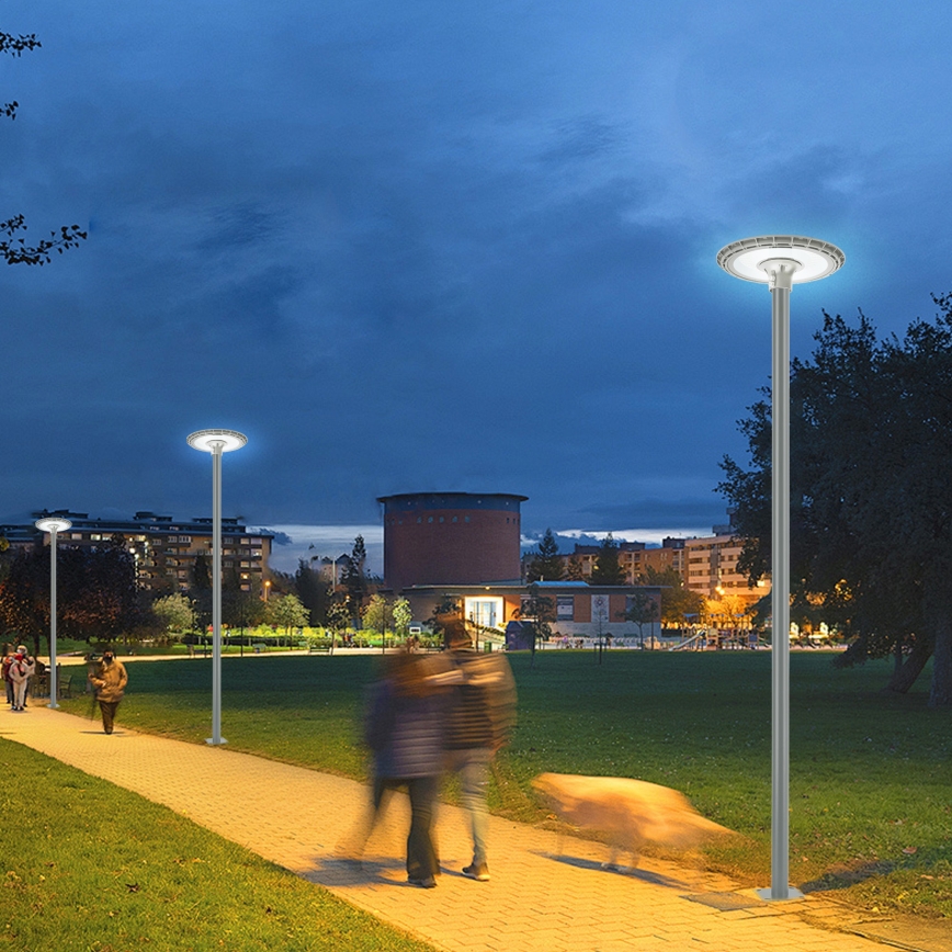 BRILAGI - LED zewnętrzna lampa uliczna ze słupem o wysokości 3 m URBANSPARK LED/120W/230V szara IP65