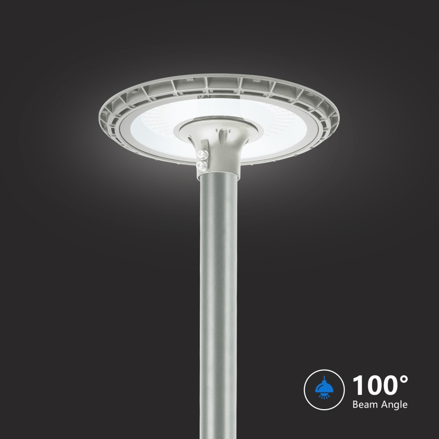 BRILAGI - LED zewnętrzna lampa uliczna ze słupem o wysokości 3 m URBANSPARK LED/120W/230V szara IP65