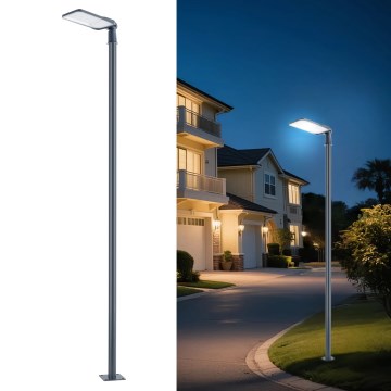 Brilagi - LED zewnętrzna lampa uliczna z słupem i przegubem o wysokości 3 m URBANLIGHT LED/200W/230V antracyt IP65