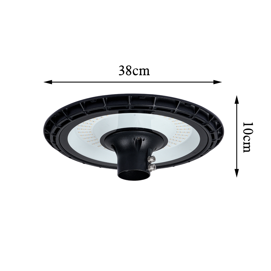 Brilagi - Zewnętrzna lampa uliczna LED ze słupem 4 m URBANSPARK LED/120W/230V czarna IP65