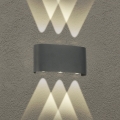 Brilagi - LED zewnętrzna oprawa ścienna FLAREBOX LED/6W/230V antracyt IP65